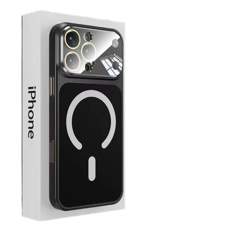 غطاء MagSafe بPC لـ iPhone 15 / 15 Plus / 15 Pro / 15 Pro Max مع حماية من السقوط ومغناطيس قوي مع مقاوم للصدمات مع تغطية كاملة باللون أسود مغناطيسي - ModaStar - Image 1