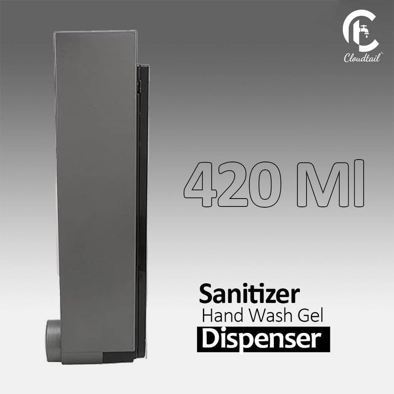 Cloudtail Cloudtail Soap DispenserSquareSlimHand WashGelFoamDishWashLiquidLotionShampooSanitizerConditionerWallMountIdeal forKitchenBathroomWash BasinMaterialABSSize420mlColorBlkSet of 2  - Image 5