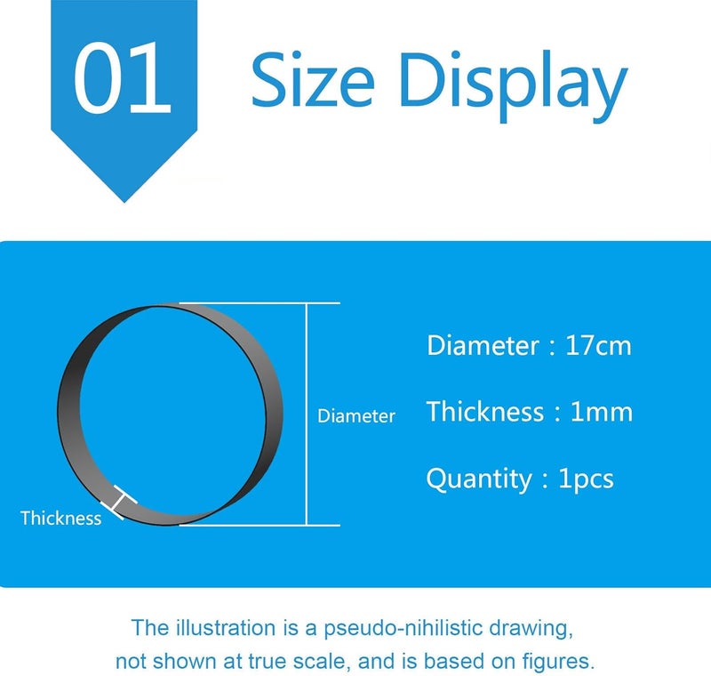 Trophy Base Acrylic Panel Display Block Round, Suitable for Signage, Thickness 1mm(Diameter:17cm) - Image 2