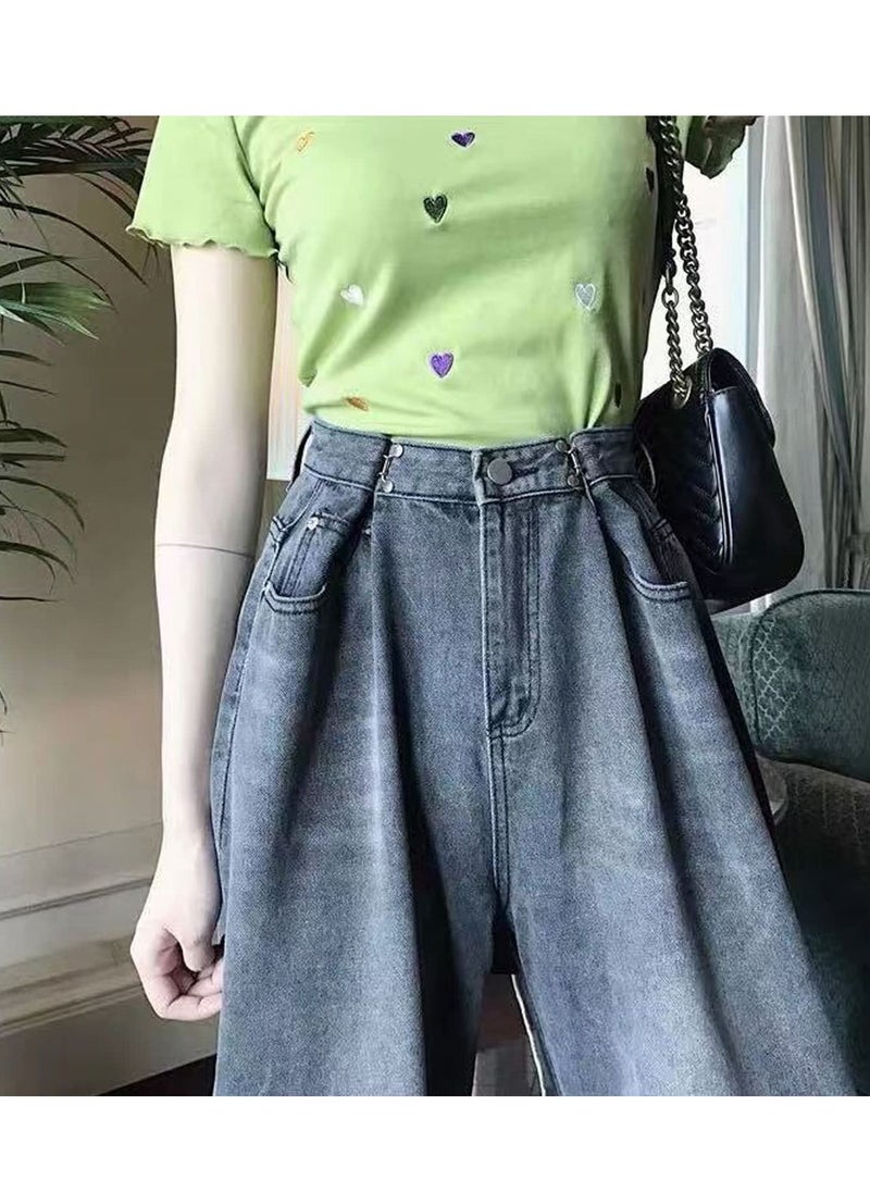 Excefore - Adjustable Waist Buckle Extender Set, 8 Set 4 Style Jean Button Pins No Sewing Required Pants Clips for Waist, Pant Waist Tightener for Jeans Dress Perfect Fit Instant Button - Image 1