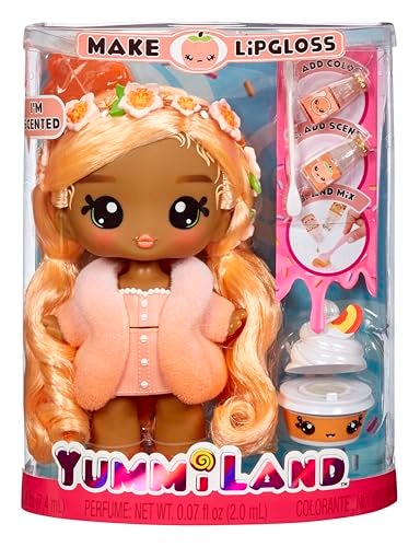 Yummiland Large Doll + Lipgloss Pet- Piper Peach, Age 4+ - Image 1