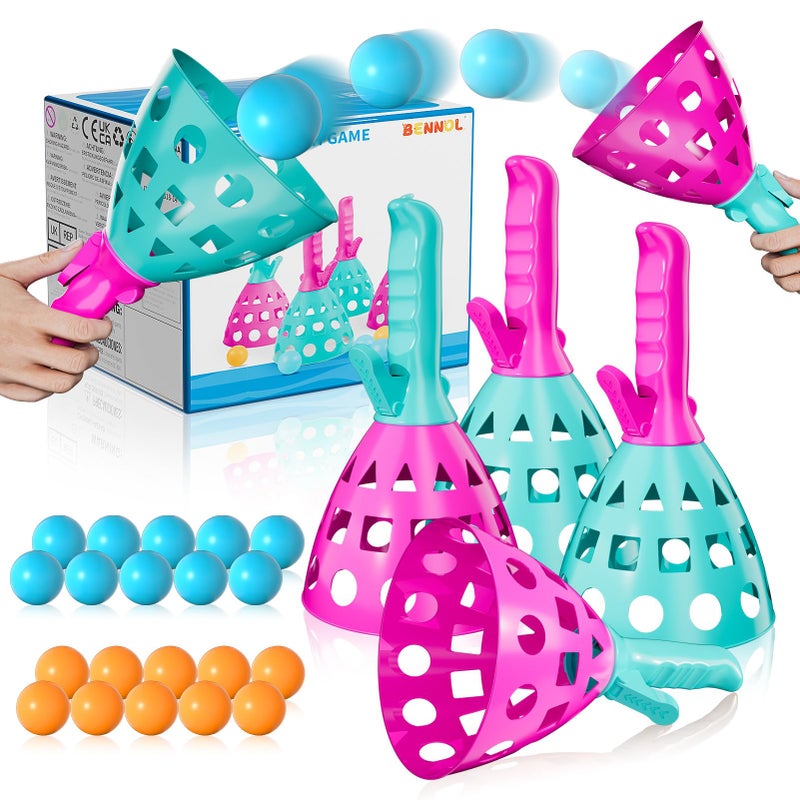 Bennol Outdoor Game Toys for Kids Boys with 20 Balls Pop Pass Catch Ball Game Outside Toys Gifts for 3 4 5 6 7 8 Year Old Boy Kids Outside Outdoor Toy Gifts for Boys Ages 35 48 - Image 3