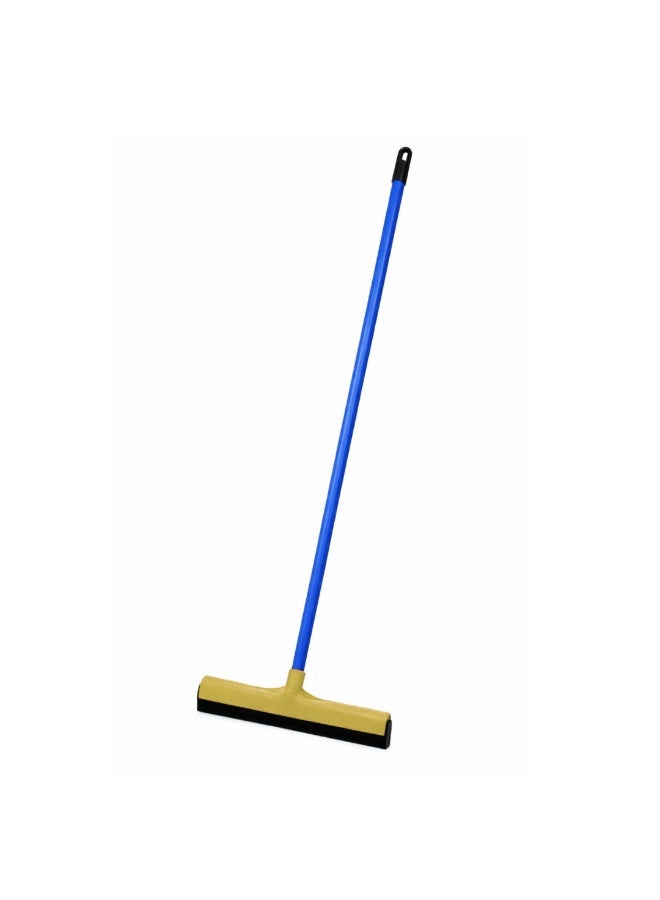 VELMORE Floor Wiper with Long Handle 130cm – Heavy Duty Water Squeegee with 44cm Foam Blade, Fast Drying, Streak-Free Cleaning for Tiles, Bathroom, Kitchen & Floor Surfaces - Yellow - Image 1