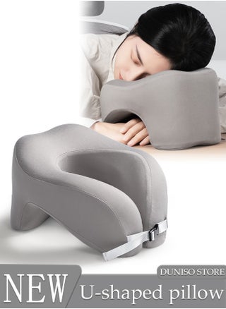 2-in-1 Travel Pillow U-Shape Neck & Head Memory Foam Support Pillow Napping Pillow Relax Arms Ergonomic Memory Foam Neck Pillow for Airplane, Car, Train, Bus and Home Use - pzsku/Z1E2B6ADFEEE1A0AE5475Z/45/_/1704433011/6243e44f-32f6-473c-8065-5889de2dcf83