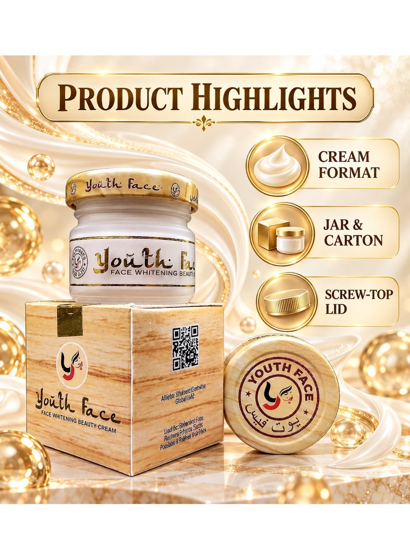 Youth Face Whitening Beauty Cream - Brightening, Anti-Aging & Hydrating Formula - Image 3