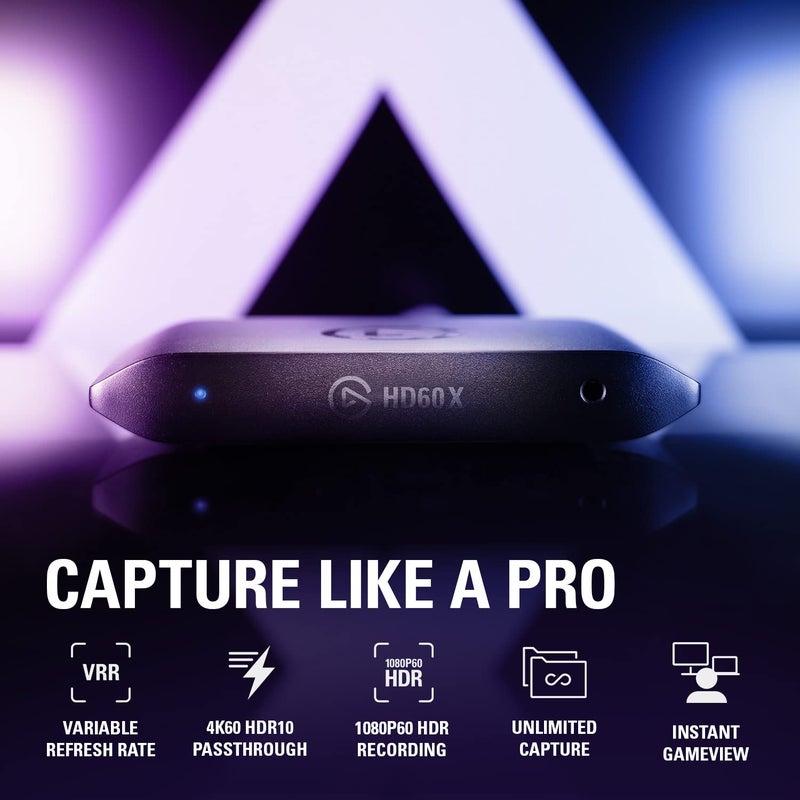 Elgato HD60 X - Stream and Record in 1080p60 HDR10 or 4K30 with Ultra-low Latency on PS5|Pro, PS4|Pro, Xbox Series X/S, Xbox One X|S, Nintendo Switch 2, in OBS and More, Works with PC and Mac - Image 2