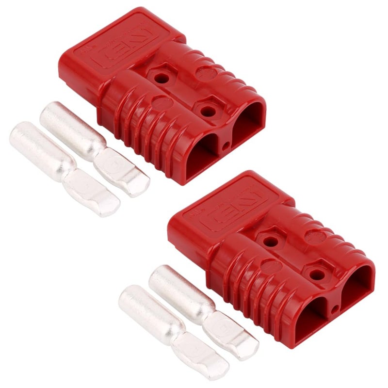 350 Amp 600 V Battery Quick Connector 350A Battery Power Connector 350A 2PC Red