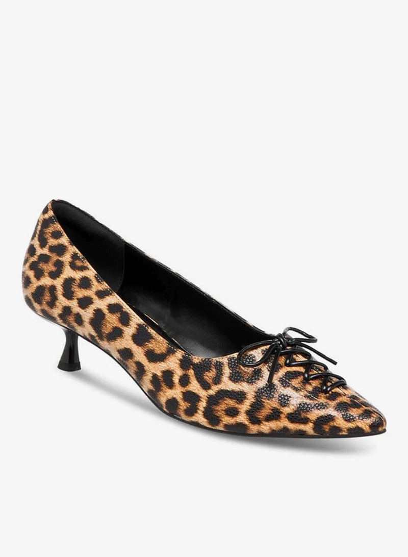 Celeste Women's Slip-On Pumps with Kitten Heels