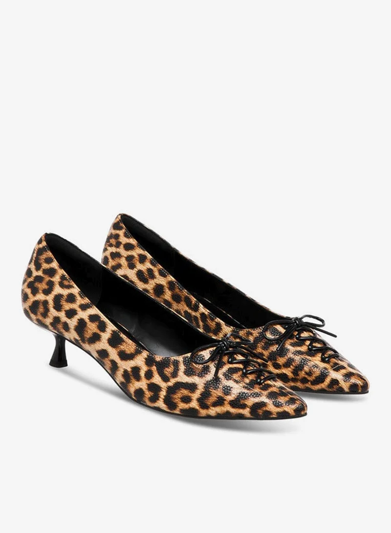 Celeste Women's Slip-On Pumps with Kitten Heels