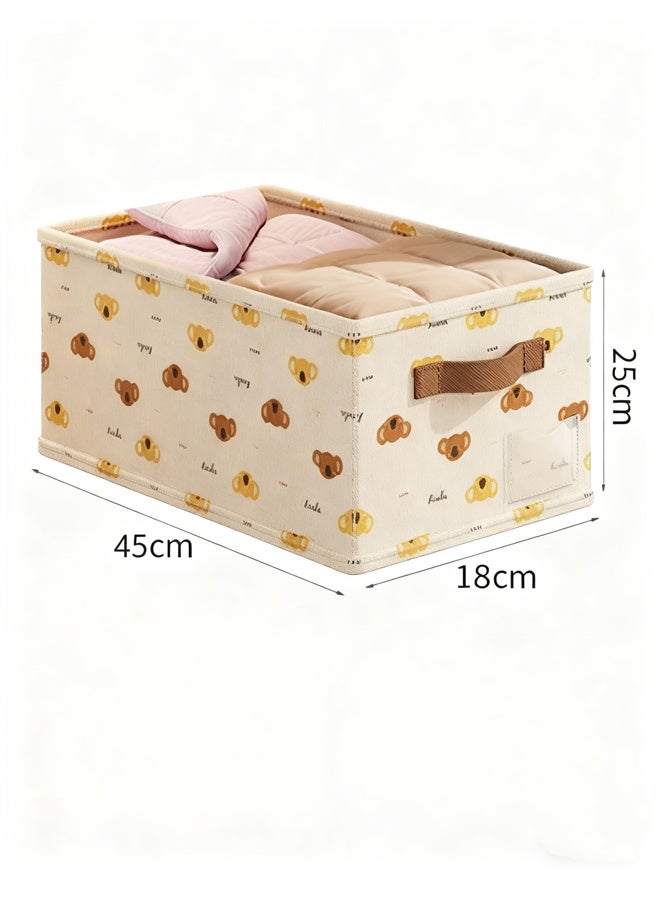 Storage Box, Large Capacity Wardrobe Clothes Organizer,Foldable Fabric Storage Box with Handles ,Multifunctional Underwear Socks Storage Box,Dustproof Drawer Organizers Box, Wardrobe Clothes Organizers Bins,Stackable Organizing Bins for Clothes, Jeans,Toys, Books,Perfect for Closets and Shelves - Image 2
