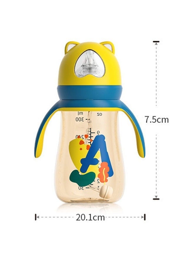3 in 1 Baby Bear Wide Caliber PP Feeding Bottle BPA Free Leak Proof Anti Colic with Soft Silicone Nipple Easy to Clean Ergonomic Design for Newborns and Infants
