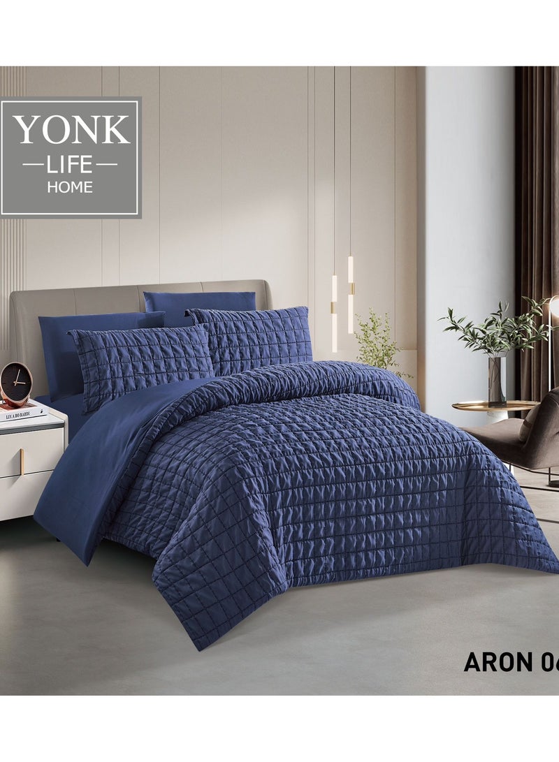 YONK ARON – 6-Piece Quilted Comforter Set Size: King – 230 × 250 cm - Image 2