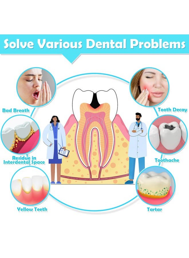 Modacraft 120Pcs Interdental Brush 4 Sizes Braces Brush Toothpicks with Soft Bristles 360° Bendable Floss Heads Dental Brushes Between Teeth Gum Braces Cleaning Kit Oral Tooth Cleaning Tool - Image 2