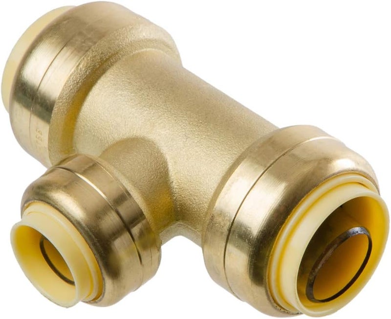 iSpring LittleWell ATPF81212 Brass 34X 34X 12 Push Fit Reducer Tee - Image 2