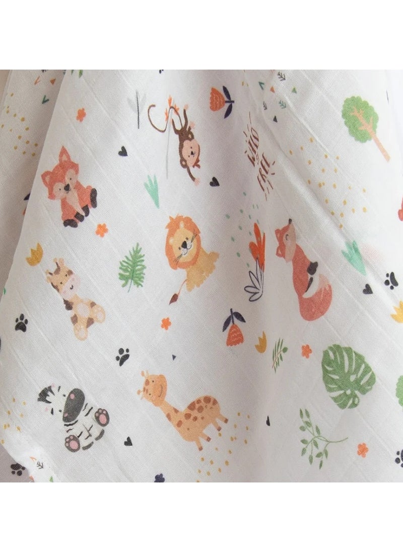 Yellow Doodle Yellow Doodle Organic Luxury Swaddle - Baby Animals  - Image 2