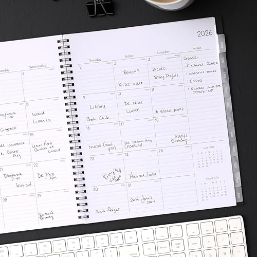 Blue Sky 2026-2027 Monthly Academic Year Planner Calendar, July 2026 - June 2027, 8" x 10", Monthly Layout, Flexible Cover, Wirebound, Laminated Tabs, Enterprise - Image 2