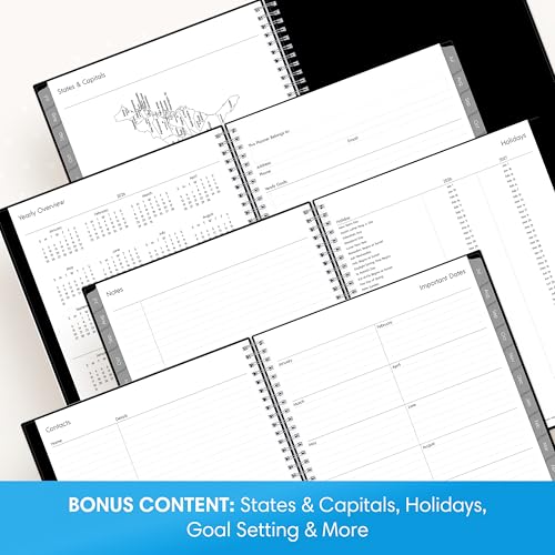 Blue Sky 2026-2027 Monthly Academic Year Planner Calendar, July 2026 - June 2027, 8" x 10", Monthly Layout, Flexible Cover, Wirebound, Laminated Tabs, Enterprise - Image 4