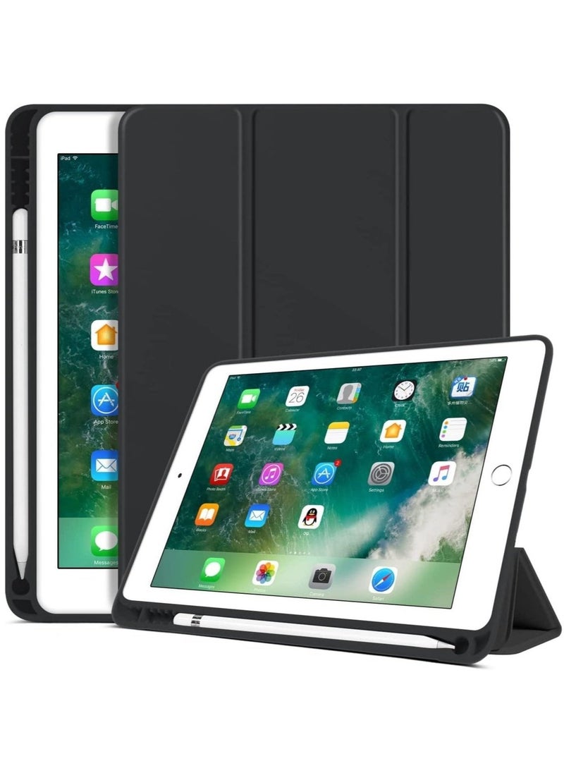 ELTRAZONE iPad 6th Generation Case, iPad 5th Generation Case with Pencil Holder, Premium Folio Folding Stand Smart Auto Wake/Sleep Case Cover for Apple iPad 9.7 Inch 2018/2017 - Image 1