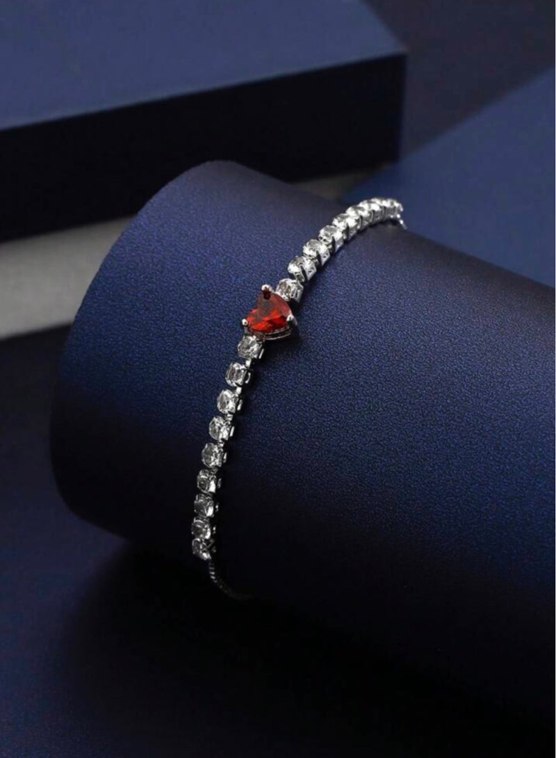 Casual collection Elegang & High Quality Zirconia Bracelet For Women Adjustable Size - Image 3