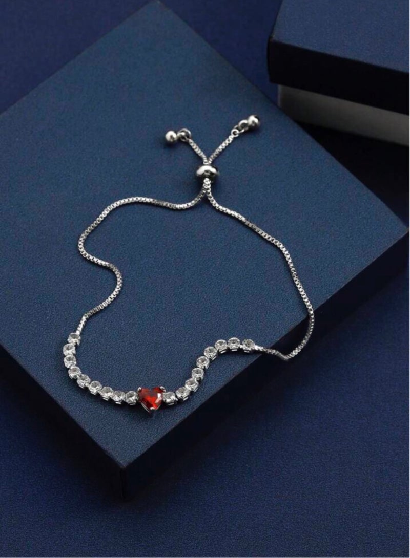 Casual collection Elegang & High Quality Zirconia Bracelet For Women Adjustable Size - Image 5