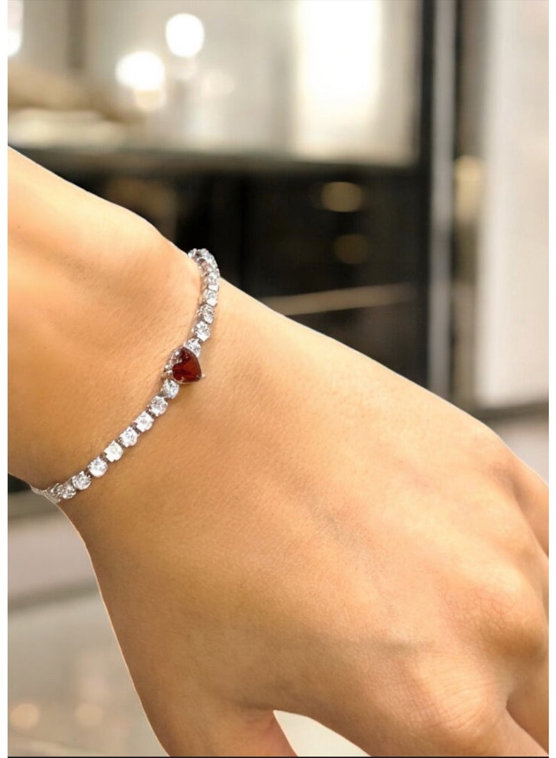Casual collection Elegang & High Quality Zirconia Bracelet For Women Adjustable Size - Image 1