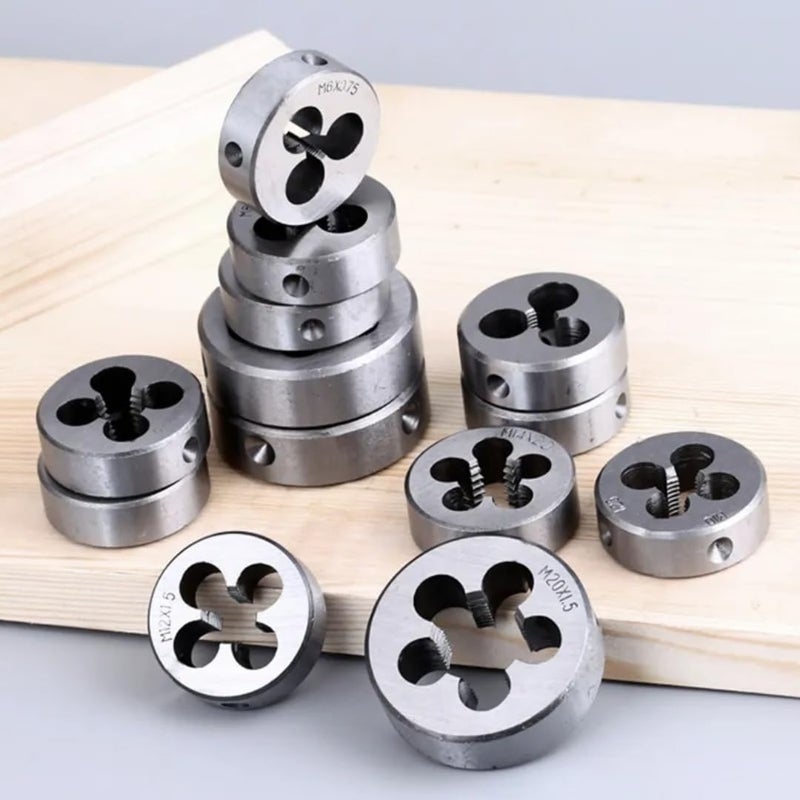 Screw Thread Tap Die – High-Speed Steel (HSS), Metric Sizes M7 to M24 (M16x1.5mm) - Image 4