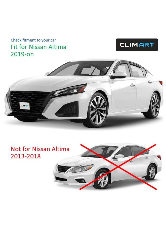 CLIM ART in-Channel Incredibly Durable Rain Guards for Nissan Altima 2019-2023, Original Window Deflectors, Vent Window Visors, Vent Deflector, 4 pcs. - 622271 - Image 5