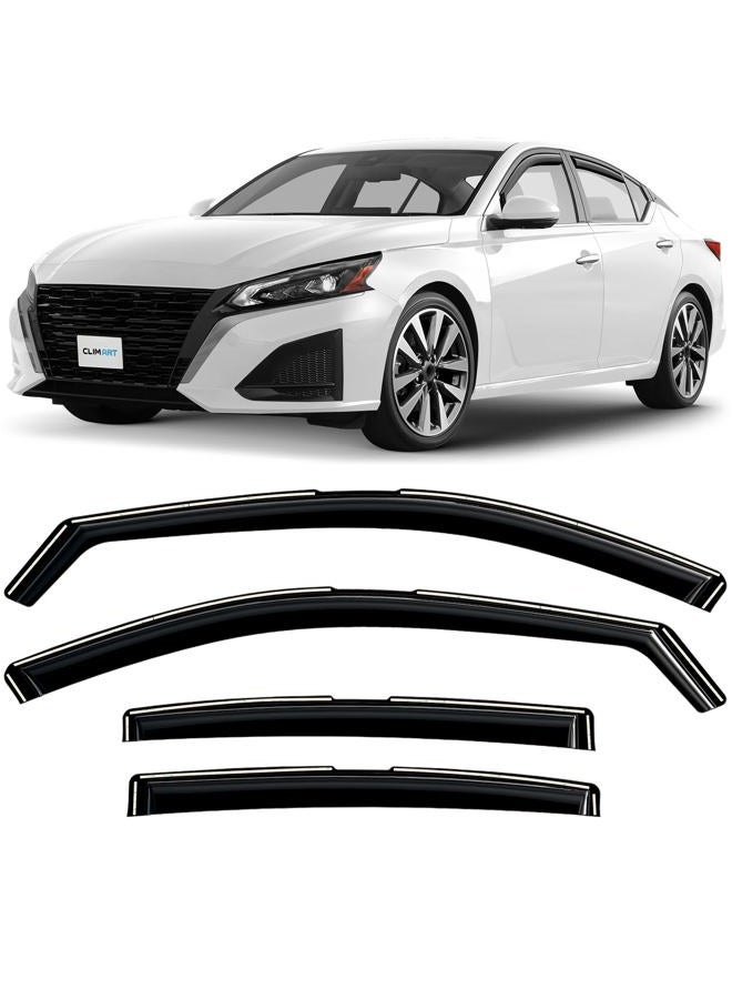 CLIM ART in-Channel Incredibly Durable Rain Guards for Nissan Altima 2019-2023, Original Window Deflectors, Vent Window Visors, Vent Deflector, 4 pcs. - 622271 - Image 1