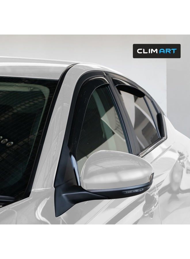 CLIM ART in-Channel Incredibly Durable Rain Guards for Nissan Altima 2019-2023, Original Window Deflectors, Vent Window Visors, Vent Deflector, 4 pcs. - 622271 - Image 2