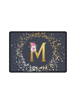 Designer Gaming Mouse Pad  Anti-Skid Mousepad Large Keyboard Mouse Pad Desk Mat Custom Monogram Initial Letter Floral Pattern Alphabet - M  (Grey) - pzsku/Z1E2C1C6C6557545FF1B7Z/45/_/1696070507/a538d159-a9b1-4f8e-a17e-1e0b1c9a4f98