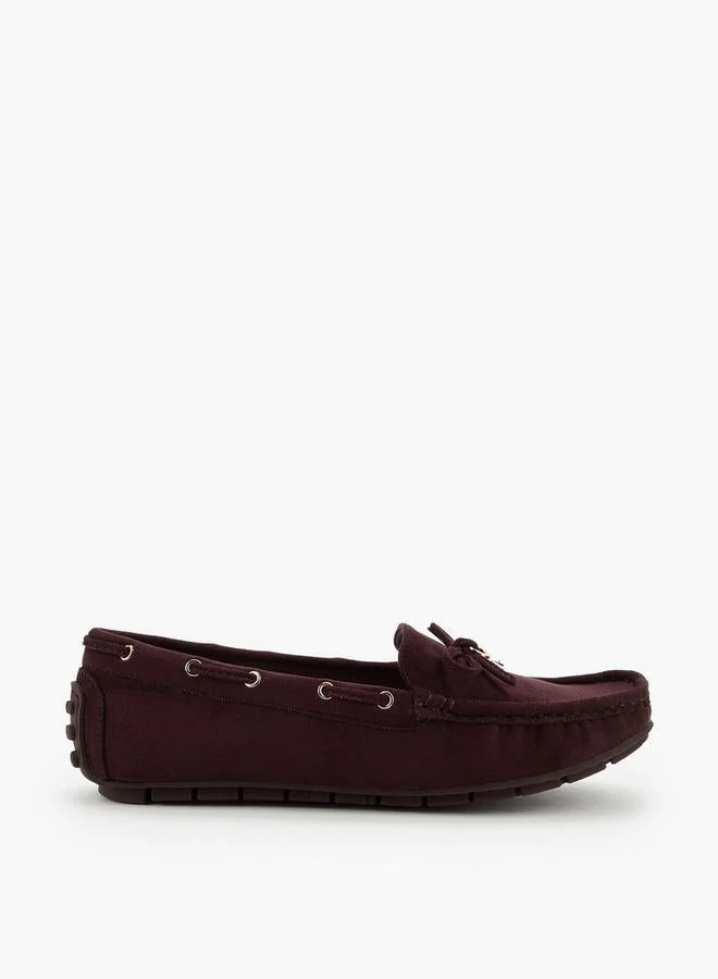 Women Bow Accent Moccasins