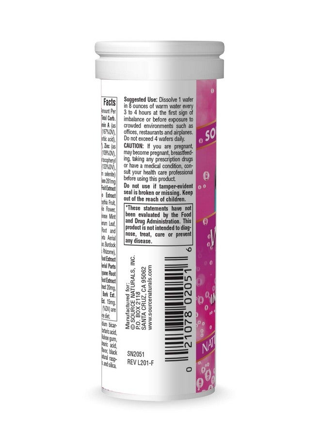 Source Naturals Wellness Fizz Natural Berry Flavor 10 Wafers - Image 3