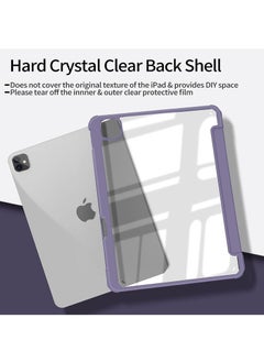 LCYLJGY Case Cover For Apple iPad Pro 11 inch (2022/2021/2020/2018) Generation with Pencil Holder, [Support Apple Pencil Charging and Touch ID], Clear Transparent Case with Auto Wake/Sleep  - Image 4