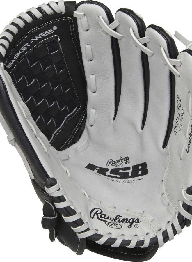 Rawlings RSB Slowpitch Softball Glove | Right Hand Throw | 12.5" - Basket Web - Image 3