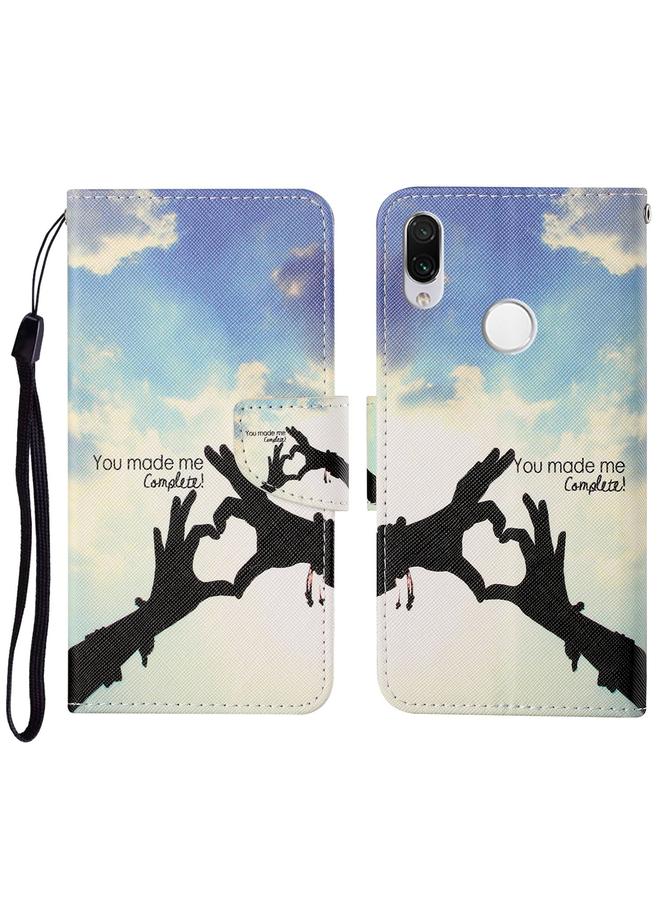Case For Xiaomi Redmi Note 7 / 7 Pro Colored Drawing Pattern Horizontal Flip Leather Case with Holder & Card Slots & Wallet & Lanyard