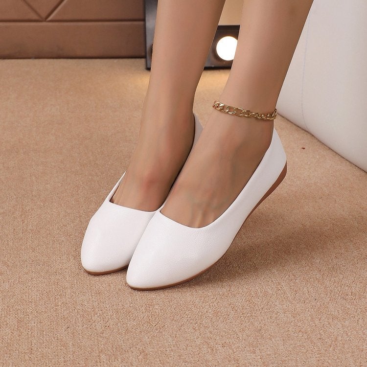 2025 Flat Heel A Pedal Explosion Version, Soft Leather Material, Comfortable Pointed Wedge Heel Design Women'S Shoes. - Image 3