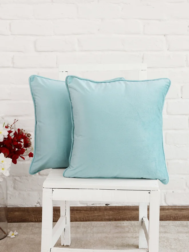 sanskrutihomes sanskrutihomes Plain Velvet Cushion Cover - 45x45cm