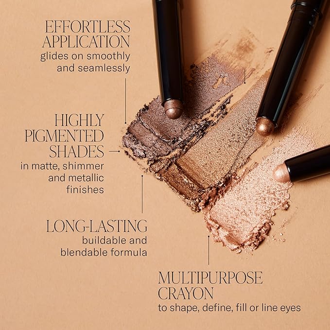 Mii Cosmetics Forever Eye Colour Crayon LongLasting Cream Eyeshadow Stick Lightweight CreaseResistant Buildable Creamy Eyeshadow Multipurpose Eye Makeup Metallic Silver Taupe Oyster - Image 4