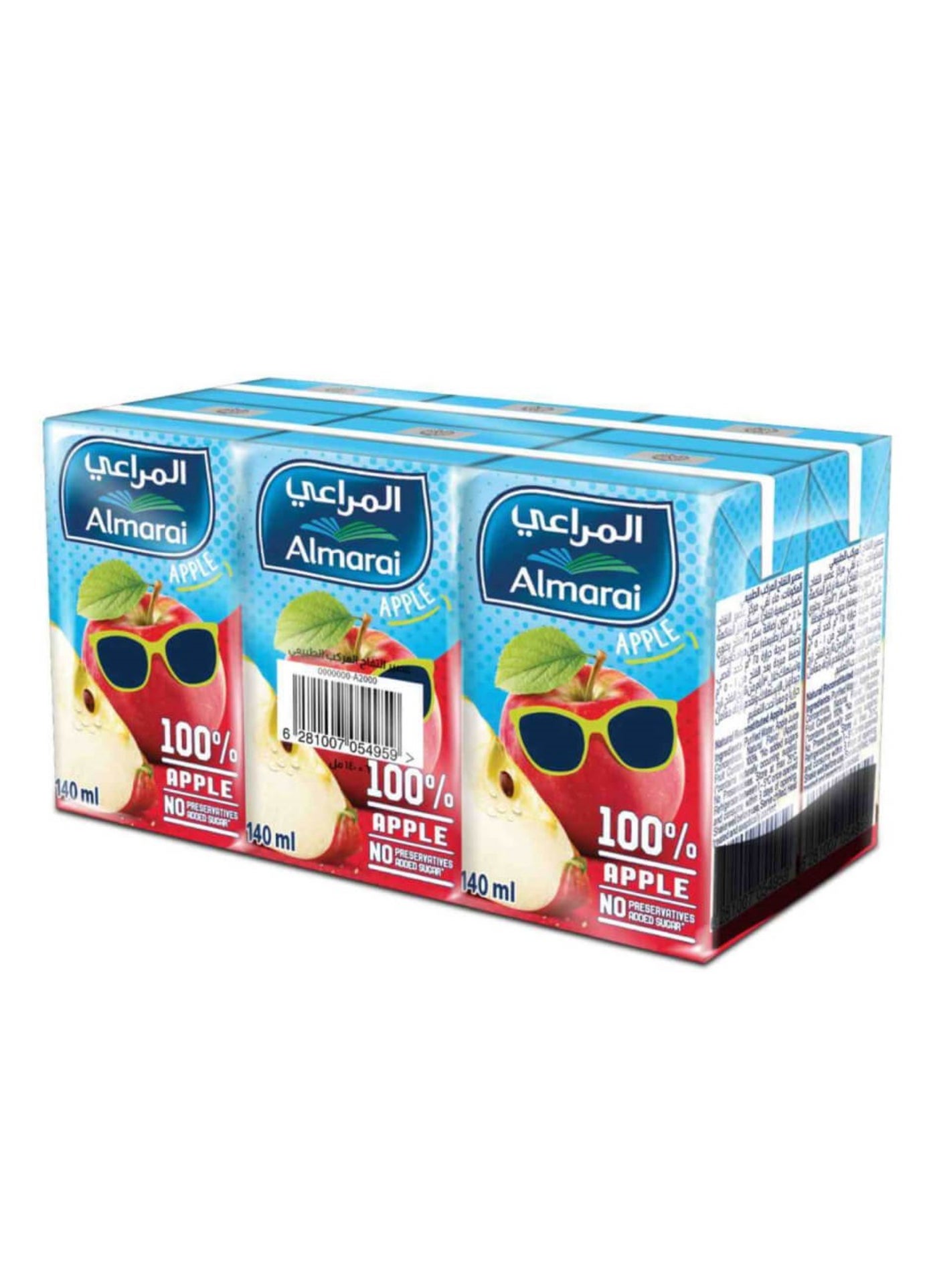 Almarai Apple Carton Juice 140ml Pack Of 6