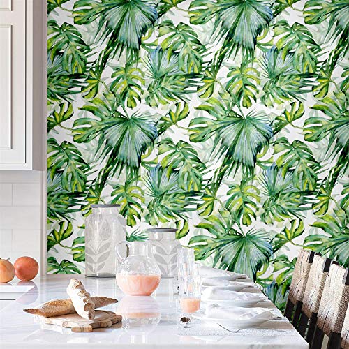 Blooming Wall Peel and Stick Removable Palm Leaf SelfAdhesive Prepasted Wallpaper Wall Mural 025 - Image 3