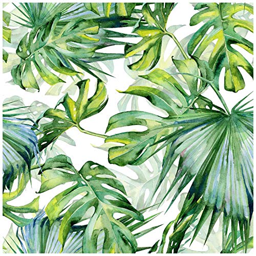 Blooming Wall Peel and Stick Removable Palm Leaf SelfAdhesive Prepasted Wallpaper Wall Mural 025 - Image 1