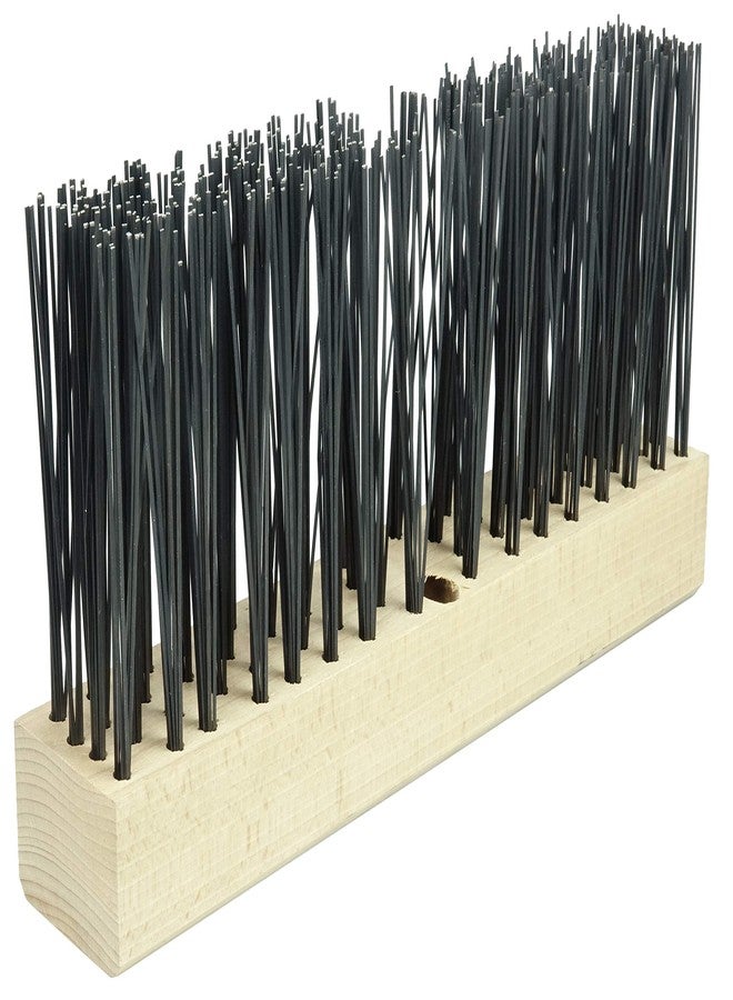 Weiler 42030 Flat Wire Broom with 14" Hardwood Block, 5" Trim Length, Made in the USA - Image 2