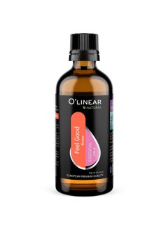 O'linear Premium Aromatherapy Essential Oil Feel Good Blend - 3.4 Fl Oz Happy & Relaxing Scent For Diffusers For Home - Relax Essential Oils For Humidifiers With Lavender Rose Lemon Cinnamon Geranium Aroma  - Image 1