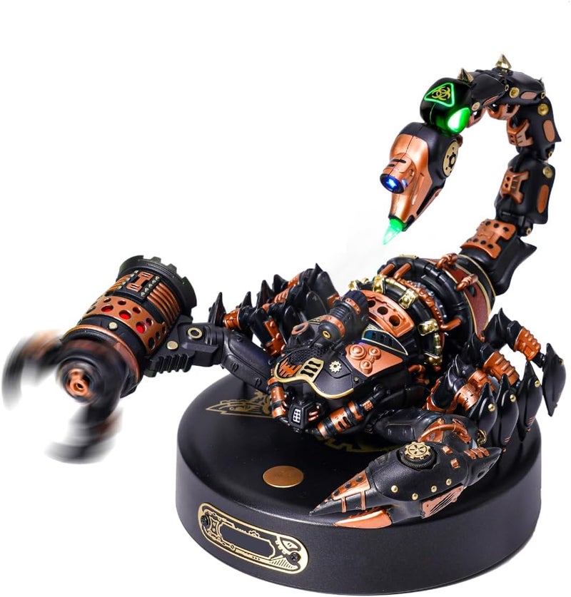 ROKR Model Kits For Adults to Build 3D Metal Puzzle Emperor Scorpion ABS And Metal Buds Insects Figurine,Steampunk Gift For Toys and Men(MI04) - Image 1