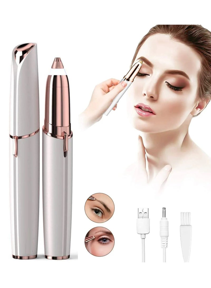 AMM Eyebrow Trimmer Electric Eyebrow Trimmer Epilator with Light upper Lips Eyebrow Face Brows Hair Remover Epilator Pen Mini - Image 3