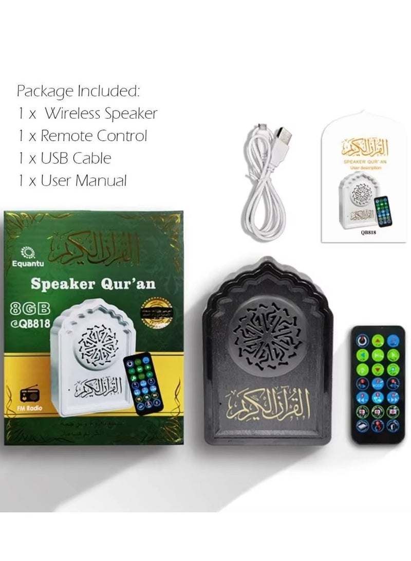 New Style Muslim Quran Speaker 8GB Rechargeable BT Connection Remote Control Player - Image 3