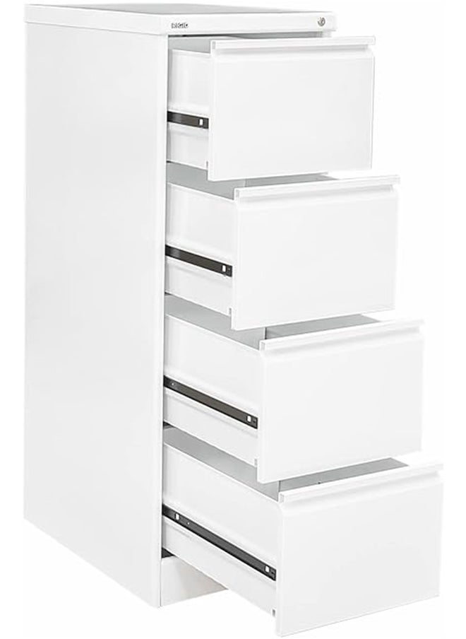 Steel Curved 4 Drawers Filing Cabinet  White 132.5x46.5x62cm - pzsku/Z1E2C9F5D160C7251EC1FZ/45/_/1715801044/7fa2ef9c-92b4-4f6b-8d7c-eec84b48868e