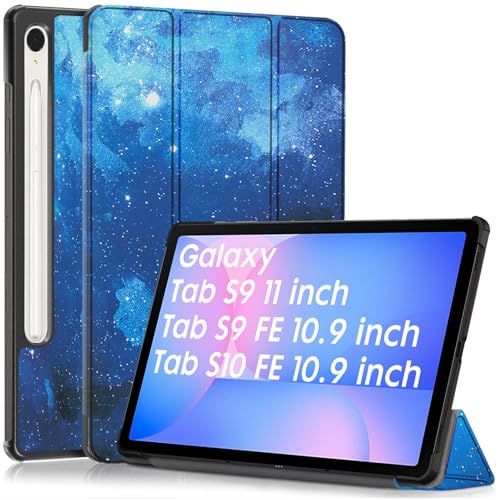 Robustrion Cover for Samsung Tab S10 FE 10.9 inch/Tab S9 FE/Tab S9 11" Cover Case, Flip Stand Back Case Cover for Samsung Tab S10 FE/Tab S9 FE / S9 Tab Cover [Auto Sleep Wake] - Stars - Image 1