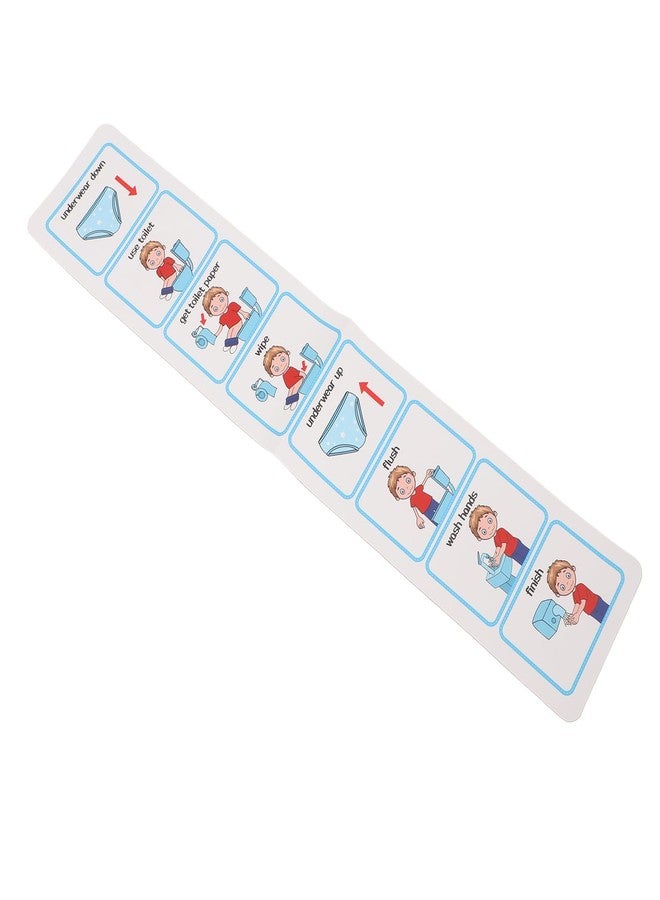 Brrnoo Potty Training Visual Schedule,Autism Potty Schedule Potty Chart Step By Step Visual Schedules for Children Laminated Potty Chart Visual ASD Toilet Schedule for Children, #311 - Image 4