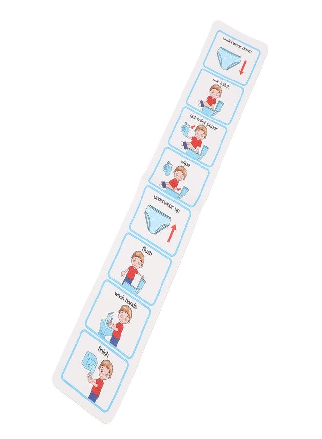 Brrnoo Potty Training Visual Schedule,Autism Potty Schedule Potty Chart Step By Step Visual Schedules for Children Laminated Potty Chart Visual ASD Toilet Schedule for Children, #311 - Image 5
